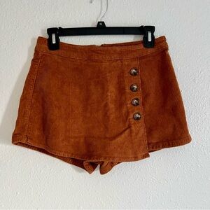 Pacsun Brown Size 27 Corduroy Button Skort